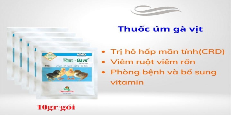 Thuốc úm gà Vime Gavit rất phổ biến